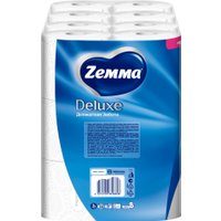 Туалетная бумага Zemma Deluxe Деликатная Забота 3 слоя (24 рулона)