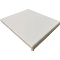 Подоконник ПДК A-Class ПВХ Сатин с заглушкой 400x2000 (белый)