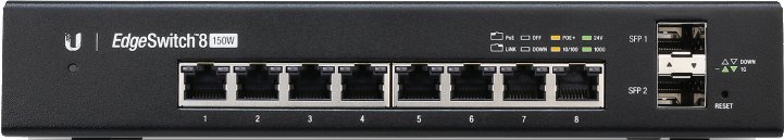 

Управляемый коммутатор 3-го уровня Ubiquiti EdgeSwitch 8 150W [ES-8-150W]