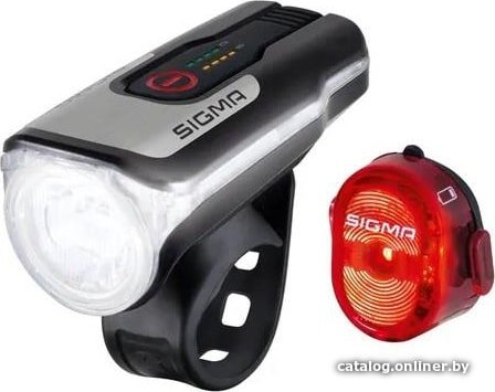 Велосипедный фонарь Sigma Aura 60 + Nugget II