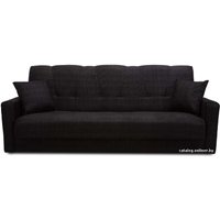 Диван Луховицкая Мебельная Фабрика Милан пружинный 140 (черный)