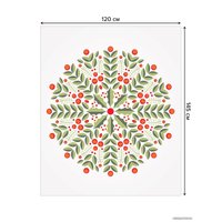 Скатерть JoyArty Снежинка из веток смородины tc_290613_120x145