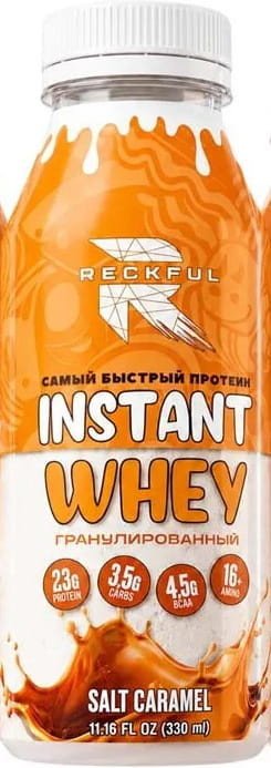 Протеин сывороточный (концентрат) Reckful Instant Whey (соленая карамель, 330 мл)