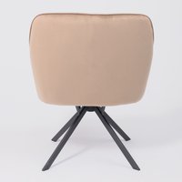 Интерьерное кресло AksHome Virginia (велюр, капучино HCJ-11/черный)