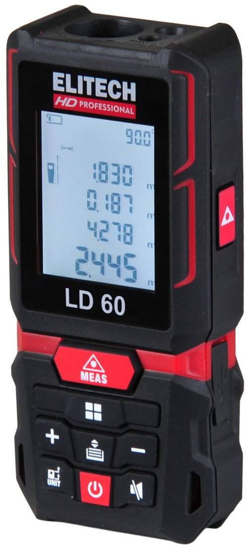 Лазерный дальномер ELITECH LD 60