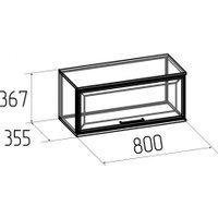 Шкаф распашной Глазов Aurelio 4 (антрацит/блеквуд сатиновый)