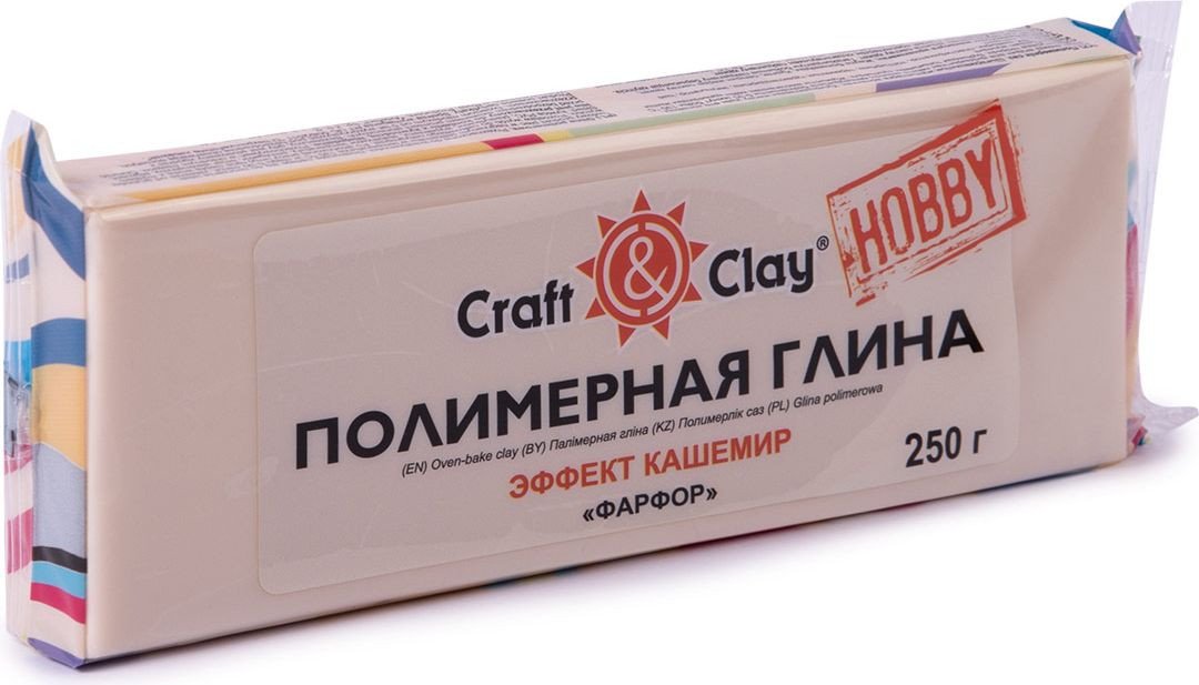 

Полимерная глина Craft&Clay полимерная глина для лепки кукол CCH кашемир (250 г, 1802 фарфор)