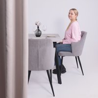 Кухонный стол Lepremo AV 1209/1 МДФ раздвижной 1200-1600x800 (Ароза светлая/черный)