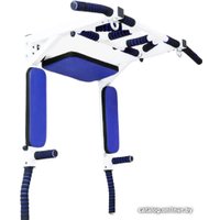 Турник с брусьями Central Sport Мультихват Lite Plus (белый/синий)