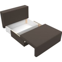 Диван Лига диванов Лагуна 125931 (рогожка амур коричневый)