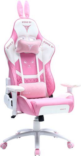 Игровое (геймерское) кресло Zone51 Bunny (розовый/белый)