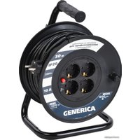 Удлинитель на катушке Generica УК30 WKP10-10-04-30-G (30 м, черный)