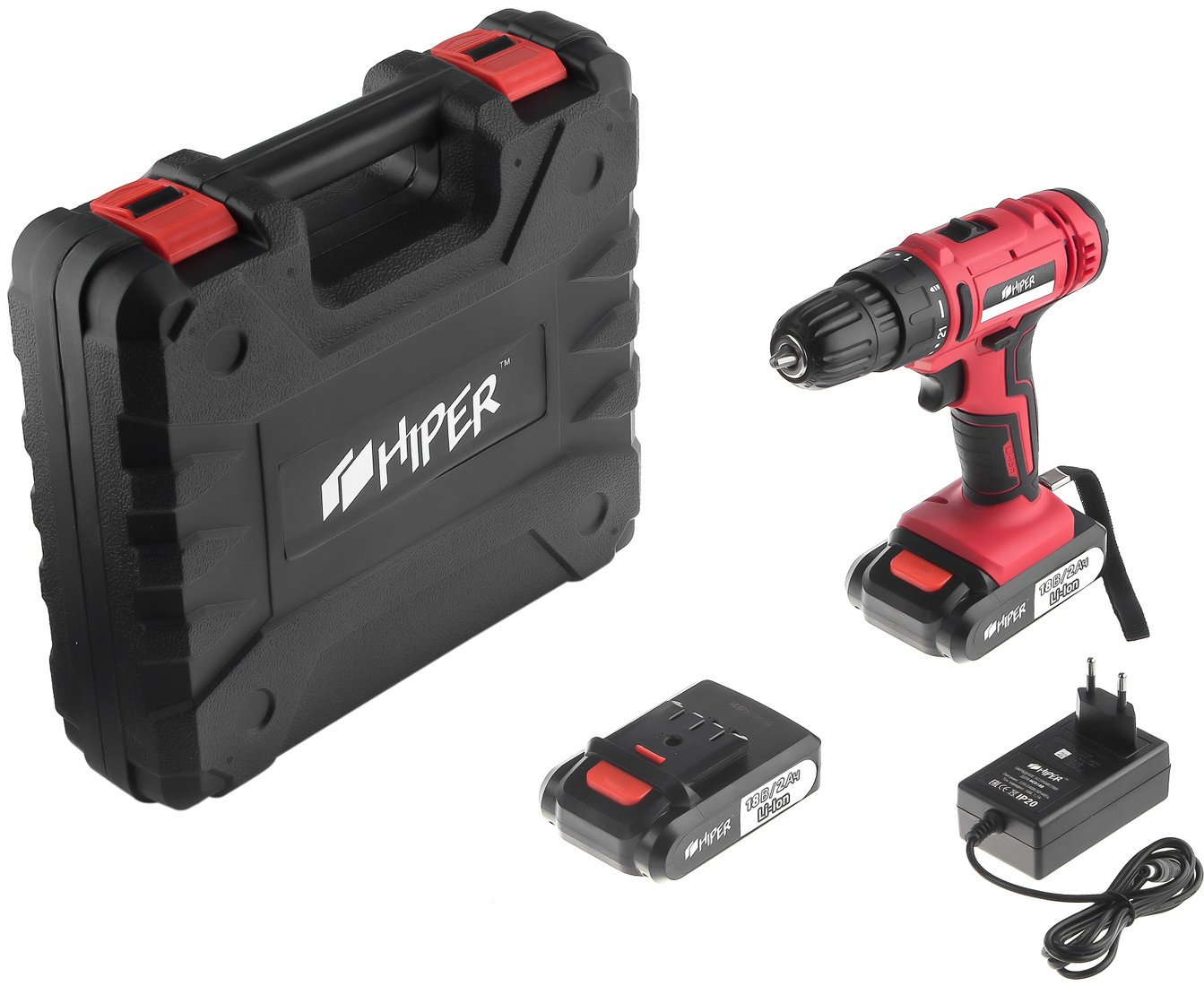 

Дрель-шуруповерт Hiper HCD18B (с 2-мя АКБ, кейс)