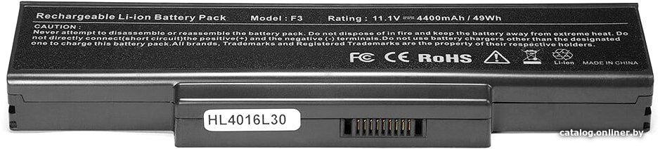 Аккумуляторы для ноутбуков Копия ASUS M51, F2, F3, F7, A9, Z53, X56, K73, N72, MSI, LG Series