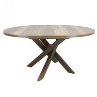 Кухонный стол Виста Палермо 120x120/155 (дуб олово/дуб олово)