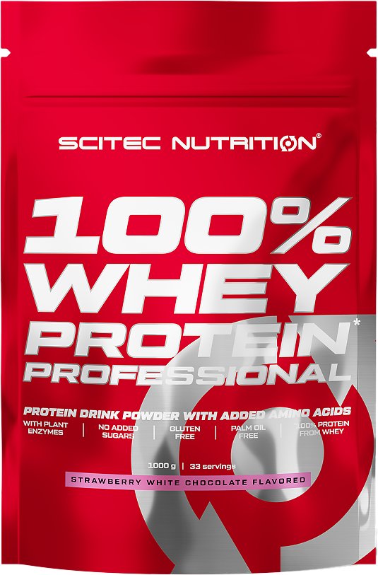 

Протеин комплексный Scitec Nutrition 100% Whey Protein Professional (клубника/белый шоколад, 1000 г)