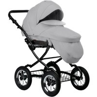 Универсальная коляска Indigo Barbara ECO Classic (2 в 1, be 04/светло-серая кожа)