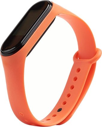 Ремешок KST силиконовый для Xiaomi Mi Band 3/4 (оранжевый)