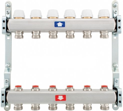 

Запорная арматура ITAP Коллектор с запорными клапанами 922C 1"x3/4" (8 кон.)