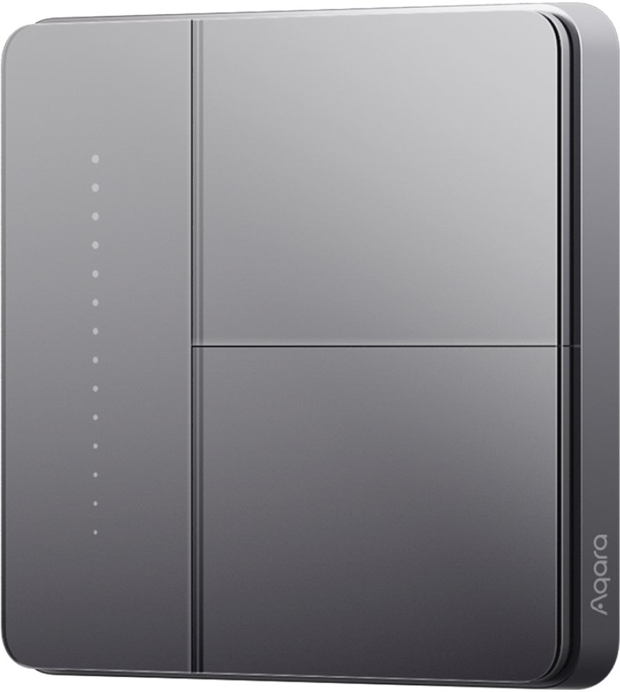 

Выключатель Aqara Z1 Pro 2 клавиши (графитовый)