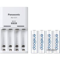 Аккумуляторы + зарядное Panasonic BQ-CC51 + 4х1900mAh [K-KJ51MCC40E]