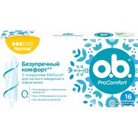 Тампоны без аппликатора O.b. Pro Comfort Normal (16 шт)