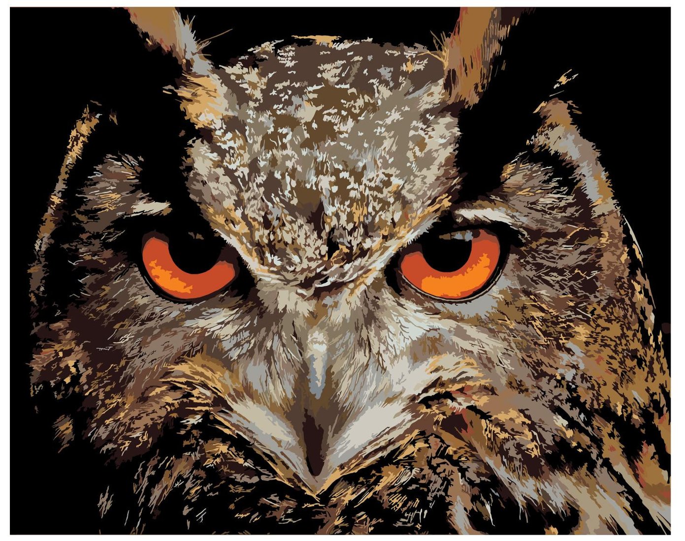 

Картина по номерам SLAVINA Сова A422