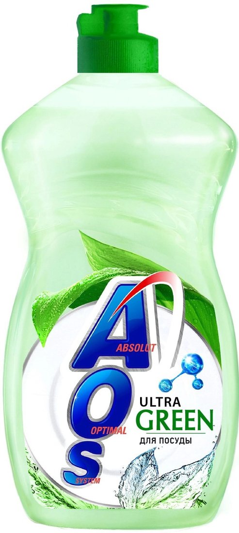 

Средство для мытья посуды AOS Ultra Green 900 мл