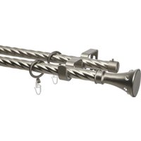 Карниз для штор Sundays Home Лайт Эридан 19мм+19мм двухрядный (витой, сатин, 2м)