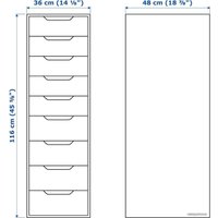 Тумба Ikea Алекс 504.861.41