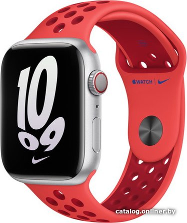 Ремешок Apple Nike 45 мм (ярко-малиновый/красный, R) MPHA3