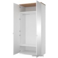 Шкаф распашной Anrex Taurus 2DGHZ (белый/дуб вотан)