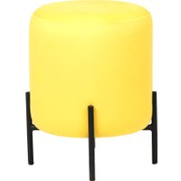 Пуфик ВВР Орегон Лайт (горчичный/черный, велюр)