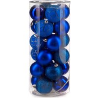 Елочная игрушка Ausini VT25-04020-4 (синий, 24 шт)