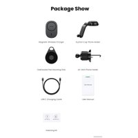 Держатель для смартфона Ugreen Magnetic Car Wireless Charger CD345 15120