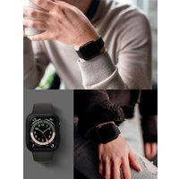 Чехол Ringke Slim для Apple Watch Se3/Se2/Se/6/5/4 44mm Clear(1шт) + Black(1шт)