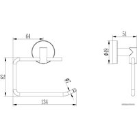 Держатель для туалетной бумаги Ledeme L1703-3