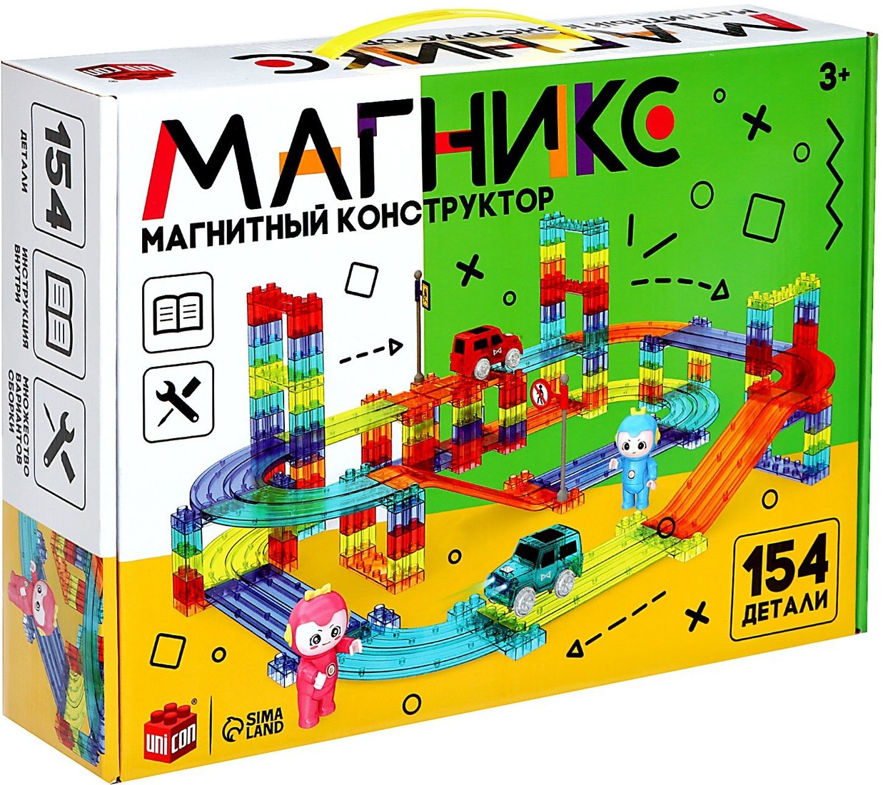 

Магнитный конструктор Unicon Магникс 9444946 (154 эл)