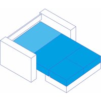 Диван Сириус Лидер-6 НПБ 225x110 (Eva 25 велюр светло-зеленый)