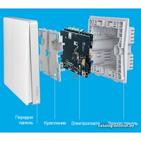 Выключатель Aqara Wall Light Switch ZigBee (одноклавишный, разрыв фазовой линии)