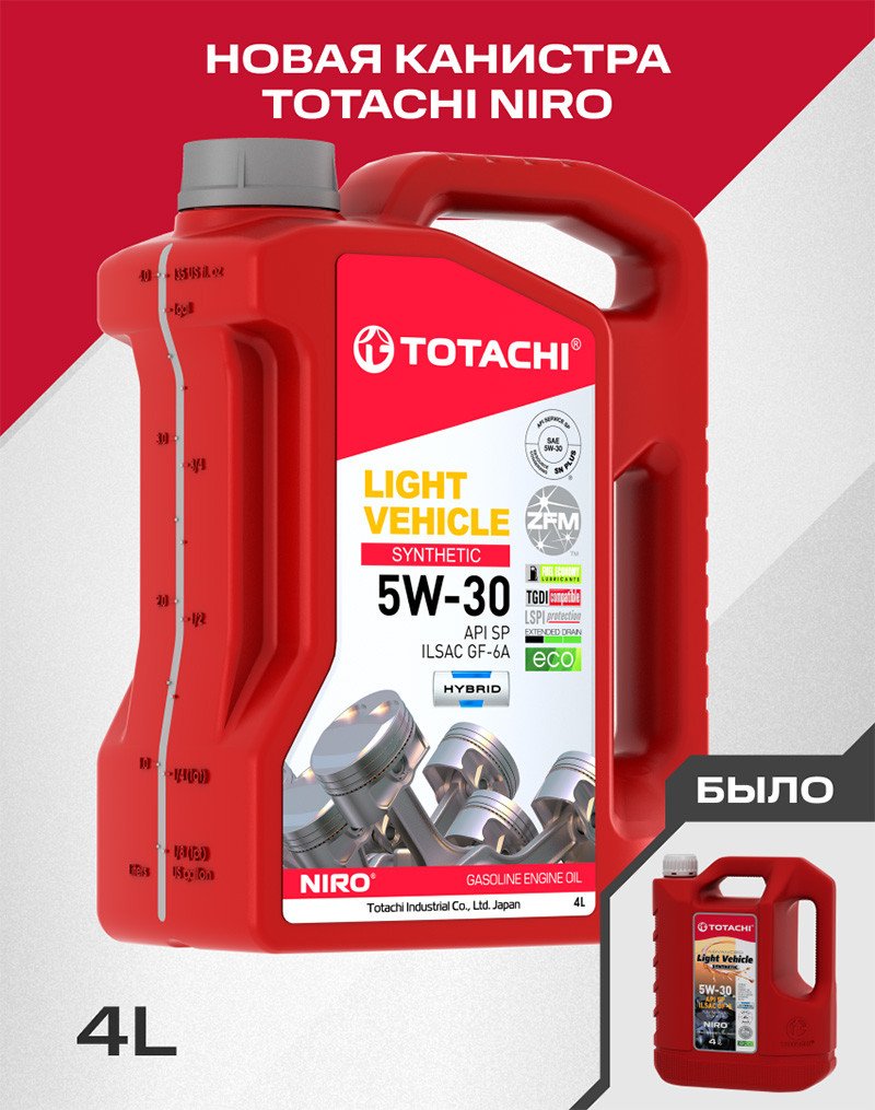 Моторное масло Totachi NIRO LV SYNTHETIC API SP, SN PLUS, RC 5W-30 4л