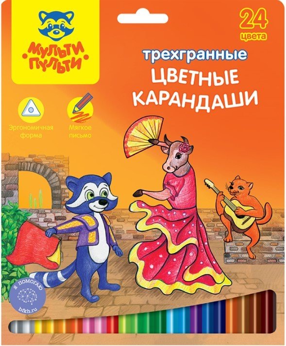 

Набор цветных карандашей Мульти-пульти Енот в Испании CP_10758 (24 цвета)