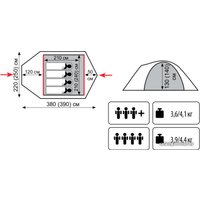 Треккинговая палатка Tramp Lite Camp 3