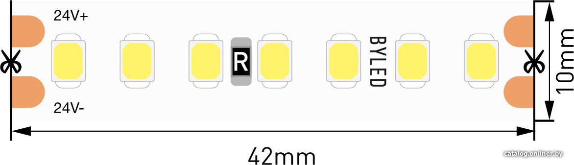 Светодиодная лента Byled BLS2835-168-24-17.3-NW-LUX