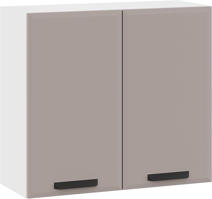 

Шкаф навесной Трия Тиана 1В8 (белый/мокко супермат)