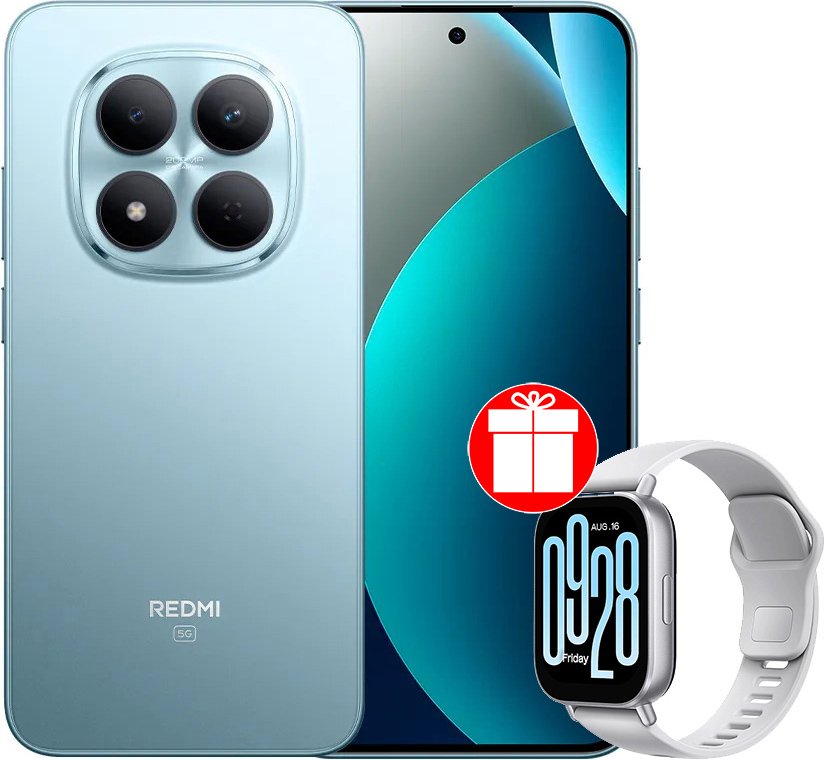 

Телефон Xiaomi Redmi Note 15 Pro 5G 8GB/256GB международная версия (синий) + умные часы Xiaomi Redmi Watch 5 Active (серебристый) по акции