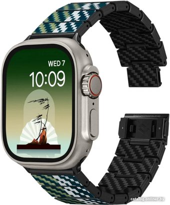 Браслет Pitaka Poetry of Things ChromaCarbon для Apple Watch (38/40/41/42/44/45/49 мм, wind)
