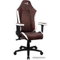 Игровое (геймерское) кресло AeroCool Crown AeroSuede (бордово-красный)