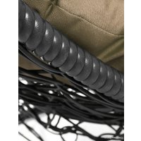 Кресло M-Group Кокос на подставке 11590301 (серый ротанг/бежевая подушка)