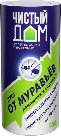 

Порошок от насекомых Чистый дом Дуст от муравьев (туба 350 г)